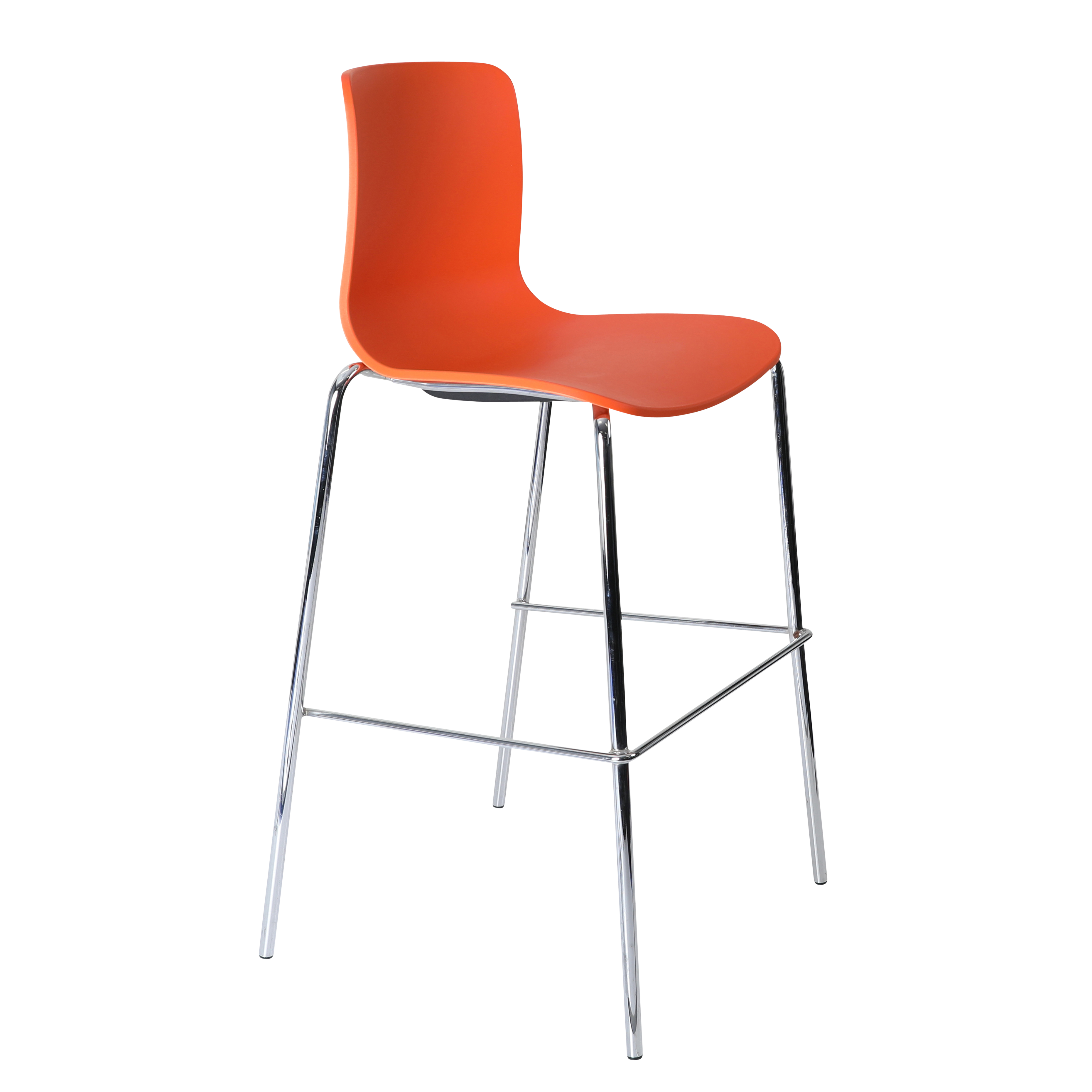 Acti Stool (Orange / 4-leg High Barstool)